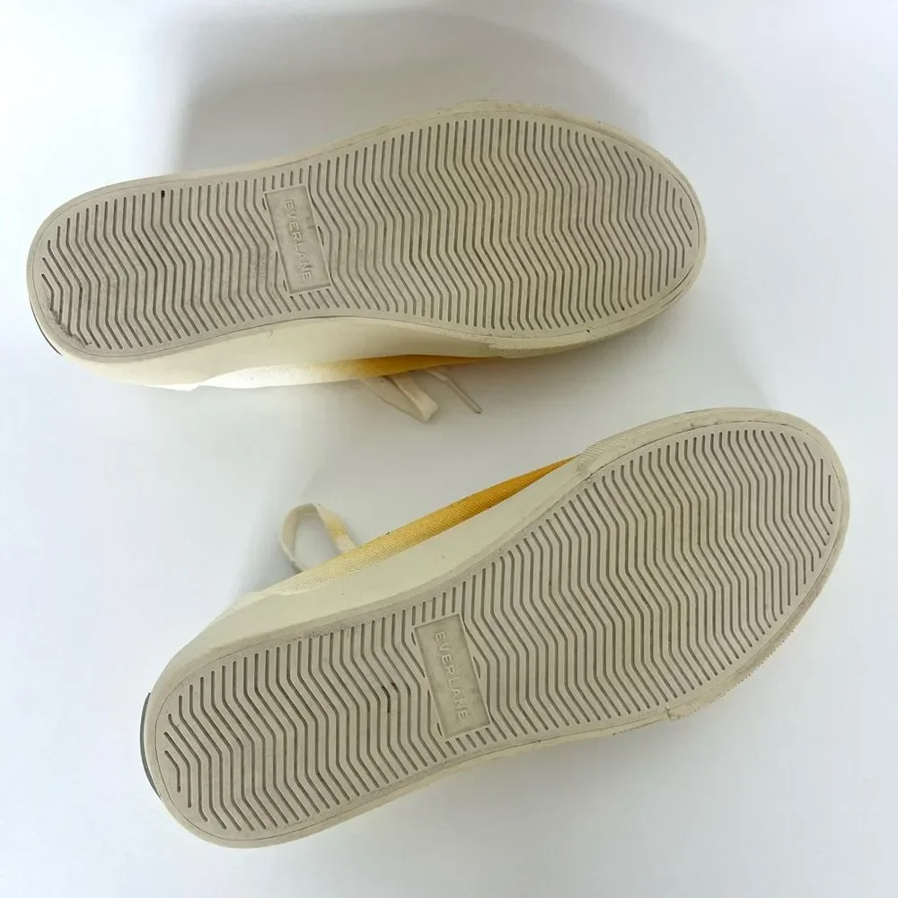 Everlane The Forever Sneaker in Marigold Dip Yellow Ombre Tie Dye